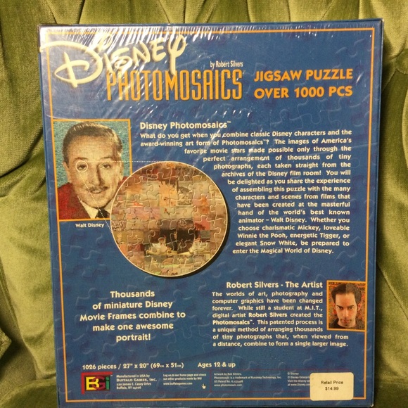 Vintage Disney Mickey Mouse Mosaic Puzzle - Picture 4 of 6